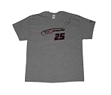 AUTOGRAPHED 2018 Natalie Decker #25 INDIANAPOLIS RACE (Venturini Motorsports) ARCA Series Custom & Limited Signed NASCAR Gray XL Shirt with COA (1 of only 50 produced)