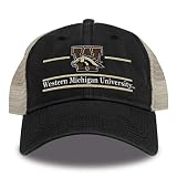 The Game Split Bar Design Trucker Mesh Hat, Black, Adjustable, Western Michigan Broncos