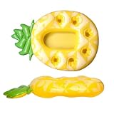 BlesConi Tavolo da biliardo gonfiabile galleggiante con design a forma di ananas, per piscina, spiaggia, feste