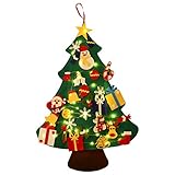 🎄DAS PERFEKTE GESCHENK: Der Filz Tannenbaum ist dank des einzigartigen Designs und der vielen verschiedenen Muster zum draufkleben das perfekte Geschenk für Deine liebsten. Mit dieser Weihnachtsdeko triffst Du garantiert in Schwarze.
