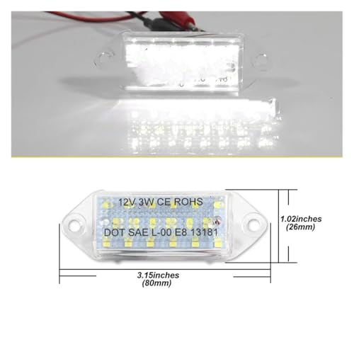 Luces matrícula LED sin error Canbus para Mitsubishi Lancer Evo VIII X 12V 2