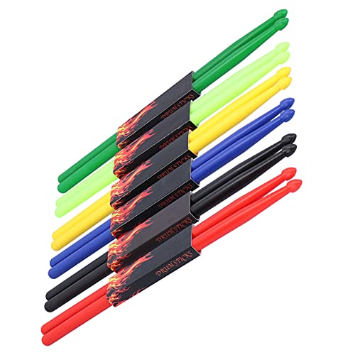TANIQIACA 6 pares de baquetas 5A de nailon miniatura 2