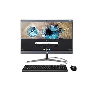 Acer Chromebase AIO Desktop, 23.8″ Full HD Touch Screen, Intel Core i3-8130U Processor, 8GB DDR4 Memory, 128GB M.2 SSD, 802.11ac WiFi 5, Bluetooth 4.2 LE, Chrome OS, USB Keyboard & Mouse, CA24I2-3T2