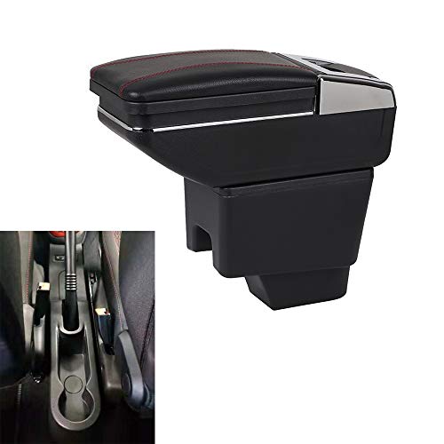 SZSS-CAR (Black Leather Car Interior Parts Center Console Armrest Box for Renault Kaptur Auto Armrests Storage