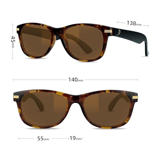 Image of Bnus italy made classic sunglasses corning real glass lens w. polarized option