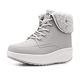 Die damen Winterstiefel fühlen sich durch das Innenfell schön warm an und sollten für den Winter reichen