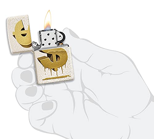 Encendedor Zippo diseño Drippy Dollar Mercury Glass miniatura 5