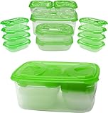 IdealGrove 13-Piece Food Storage Containers with Lids, Green Color, Ideal for Meal Prep and Pantry Storage, Food Storage Containers for Everyday Use, Freezer & Dishwasher safe