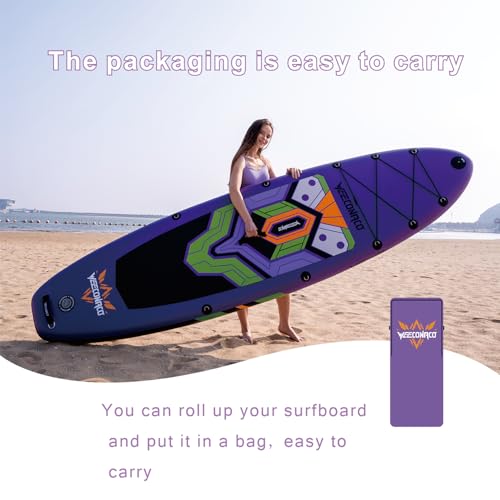 Stand Up Paddling Board Inflatable SUP Board Set, 320 x 82 x 15.5 cm, Load Weight Capacity up to 170 kg, Extra Package and Safty Line, Adjustable Paddle and Pump Included.