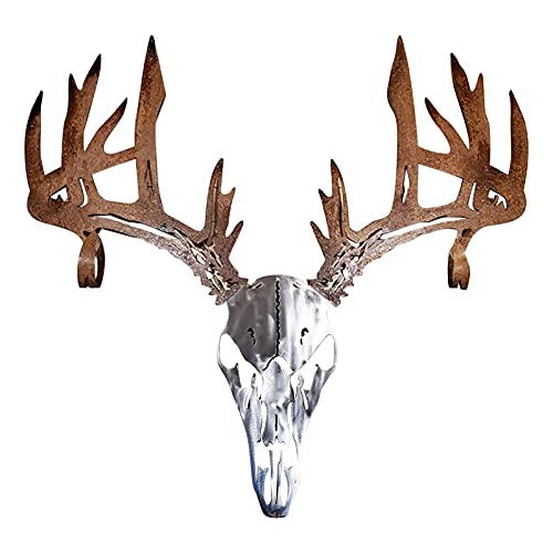 Nouvel An 2023 – Décoration de style rack en métal ou nœud en composite de cerf Décoration de chasse et suspension rétro, Comme indiqué., Taille Unique
