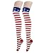 Zmart Women's Fashion USA Flag star and stipe Thigh-High Over Knee stocking,Multicoloured,US 5-7.5