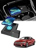 CarQiWireless Wireless Charger for Mercedes Benz C-Class/GLC-Class 2016 2017 2018 2019 2020 2021 Accessories,Automotive Center Console Organizer Wireless Charging Pad for Mercedes C300/GLC 300
