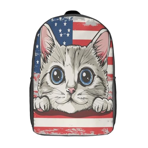 Sac à dos chat American Shorthair 17 pouces pour l'école primaire