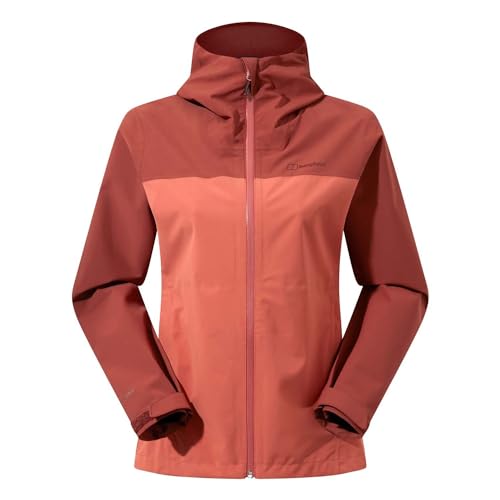 Berghaus Arnaby Women's Waterproof Hooded Jacket - Red,18, Red, 14
