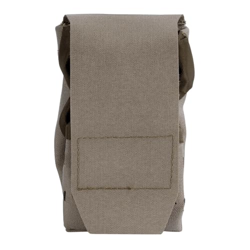Point Blank Duty Gear Tactical Dump Pouch, Lightweight Laminate Material, MOLLE Compatible, 7x4x3.5 Inches Deployed, Magazine Collection (Silver Tan)