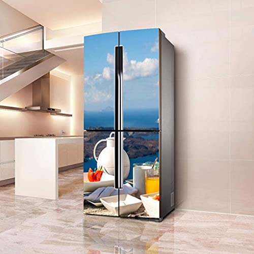 Vinilo de cielo azul para nevera completa autoadhesivo de 50x180cm 6