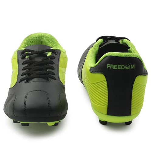 Image of Liberty Freedom Black & White Football Shoes for Men - Lace-Up Court Wear