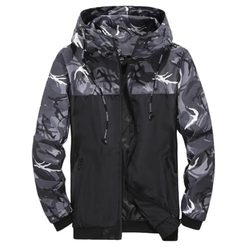 Veste Imperméable Homme Contre le Vent et la Pluie Automne