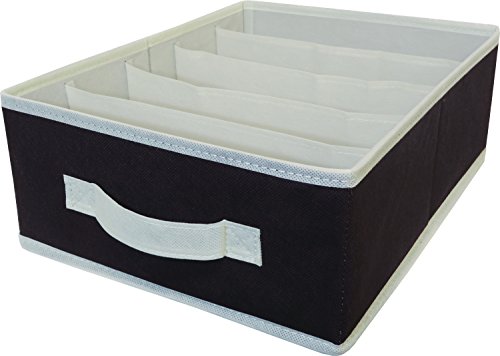 東洋ケース プラスワン クローゼット収納 仕切りボックス 5マスタイプ 引き出し 仕切り収納 PLO-KC5-BR