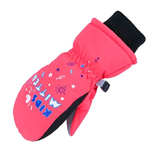 Gants d'hiver enfants chauds et imperméables UKKO Rose S, protection ski de plein air