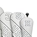 Colaxi 4Pcs Golf Club Head Covers Headcovers Scratchproof Wear Resistant Long Neck Golf Training Supplies Protector Golfer Men Women, Style B