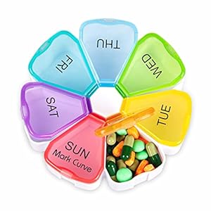 Portable Weekly Pill Box | Easy to ...