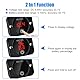 Linkstyle DC 12V 24V LED Digital Voltmeter, Wasserdichtes Voltmeter Auto mit Überlastschutz Abschaltung, Batterieanzeige for Auto Motorrad Boat