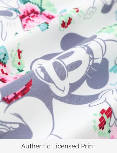 Disney Mickey and Friends Minnie Mouse Toddler Girl Dress Sleeveless Floral Print Tiered Tulle Sundress Summer Clothes 2-6Y3