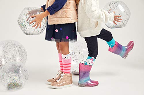 Gold Toe Girl's Fuzzy Faces Kitty Knee High Socks, 2 Pairs, Pink/White, Shoe Size: 9-3.5 #TOP7