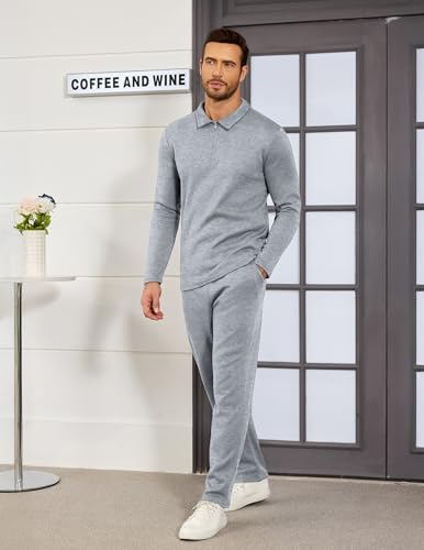 Uni Clau Men's Casual Tracksuit - 21% Off Athletic Sweatsuit Set