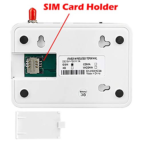 Terminal inalámbrico fijo de cuatro bandas, GSM, tarjeta SIM, línea telefónica, llamada de escritorio, numerador GSM850/900/1800/1900MHZ, enchufe de la UE