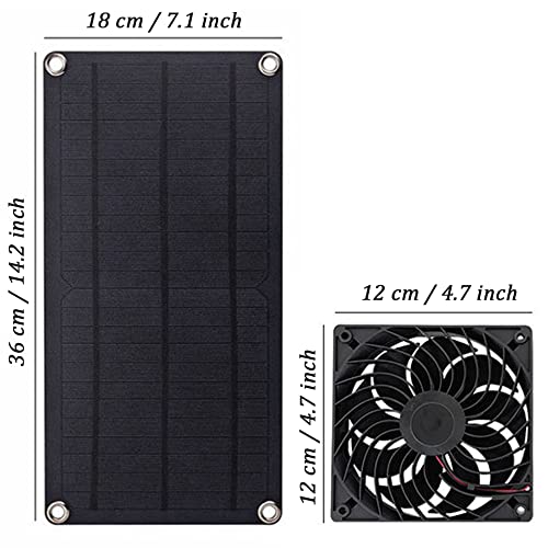 Ventilador de escape de panel solar mini extractor para refrigeración de invernaderos 5