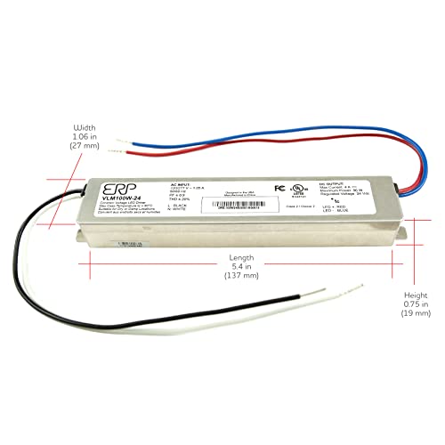 Image of SIRS-E ERP VLM100W-24 Constant Voltage DC Power Compact LED Driver 24V 4A 96W UL Class P for LED Lights and Lighting