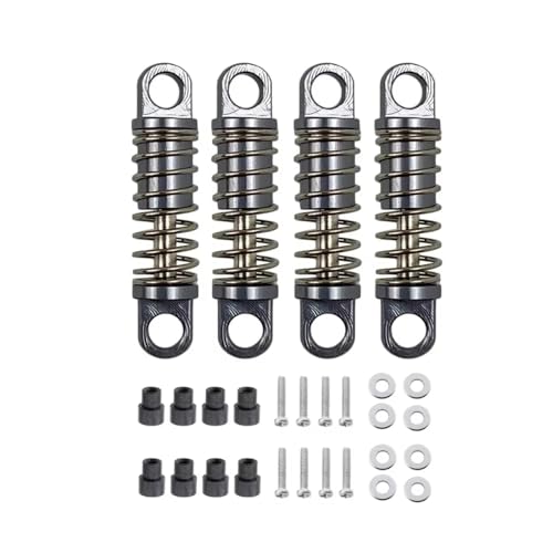 Amortisseur RC Wltoys 284131 K989 en métal gris pour mise à niveau de châssis 1/28