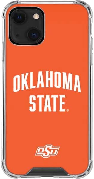 Skinit Clear Phone Case Compatible with iPhone 13 - Officially Licensed Oklahoma State University OSU Cowboys Orange Design