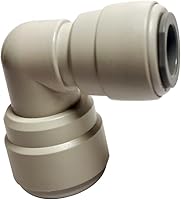 Vista 5 de Accesorios de tubo de copolímero de acetal de 1/2" OD, conector de mamparo, empuje para conectar para piezas del sistema de filtro de agua RO