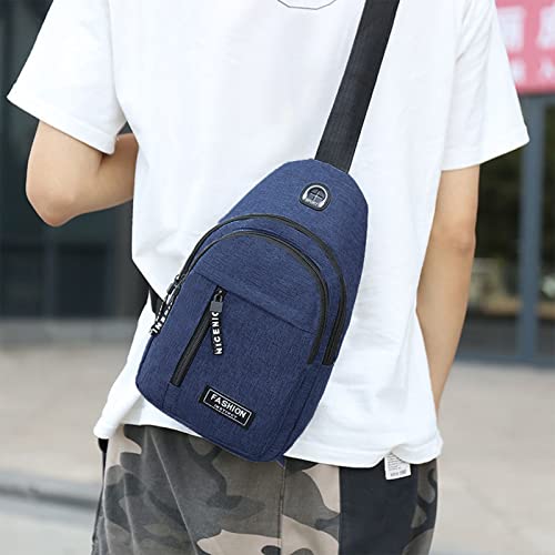 Strap Bag Crossbody Bags, Strap Backpack Crossbody Chest Bag with USB Hole for Men Women 20252