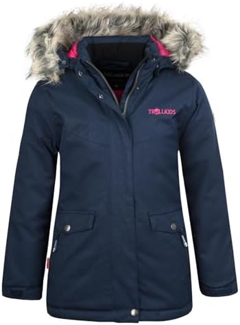 Trollkids Sandefjord Jas Meisjes - Harbor Blue/Peony Rose