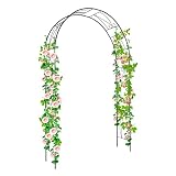 KINTNESS Garden Arch Steel Arbor Arbour Trellis Archway for Climbing Vines and Plants Elegant Pergol