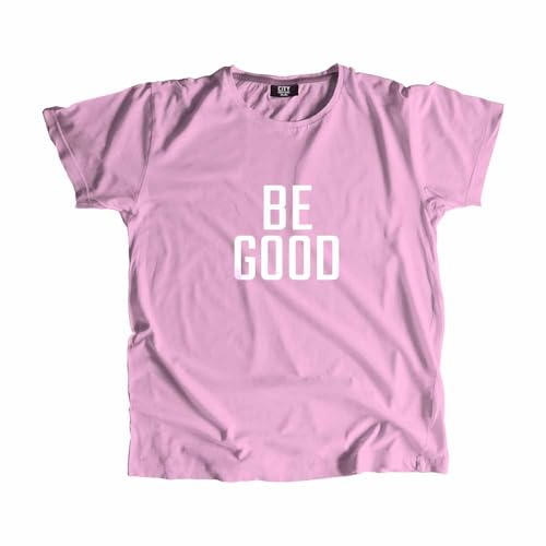 T-shirt unisex light pink Be Good Men t-shirt rose clair coton