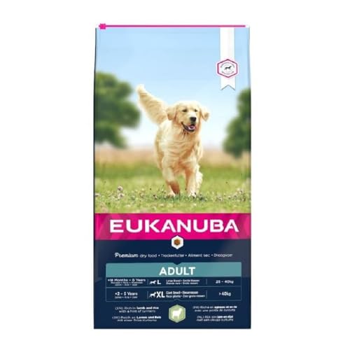 Eukanuba Chien Adulte Nourriture sèche Pour Grande Race Agneau&Riz 12kg