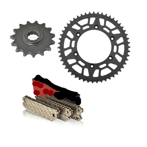 Kit chaîne moto 520 DRZ400SM en acier renforcé pignons 15T 43T haute précision