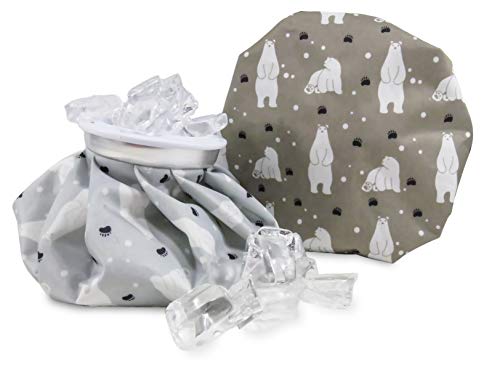 Polar Bear Ice Bags 6 Inch Reusable Hot Cold Therapy (2 Piece Set)