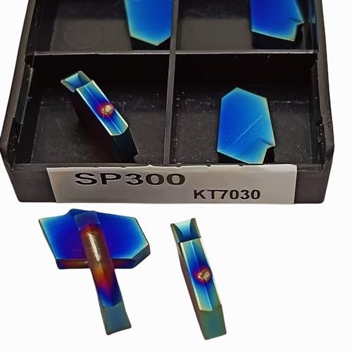 10 piezas SP300 KT7030 placas carburo ranuradas para torno miniatura 5