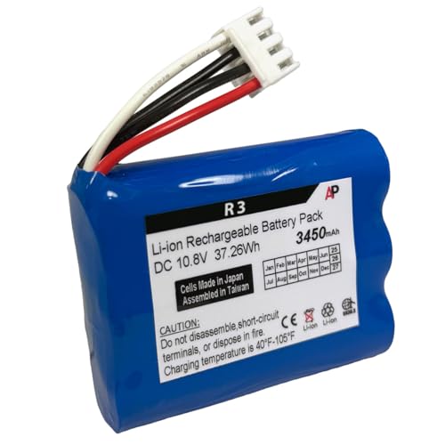 Artisan Power Replacement Battery for The Mindray Vital Signs Monitor BeneHeart R3, R3A, MEC6 uMEC6 uMEC7 uMEC12 | 3450 mAh Li-ion Rechargable Battery Replacing Model LI13S001A