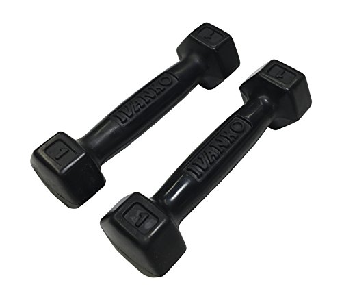 IvankoRubber Dumbbells, 1 lb (PAIR)