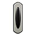 Heath Zenith SL-7303-02 Wireless Battery Operated Push Button, Black and Satin Nickel Finish