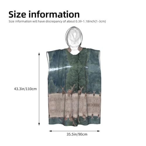 Poncho à capuche microfibre pour le surf et la natation en été - 4