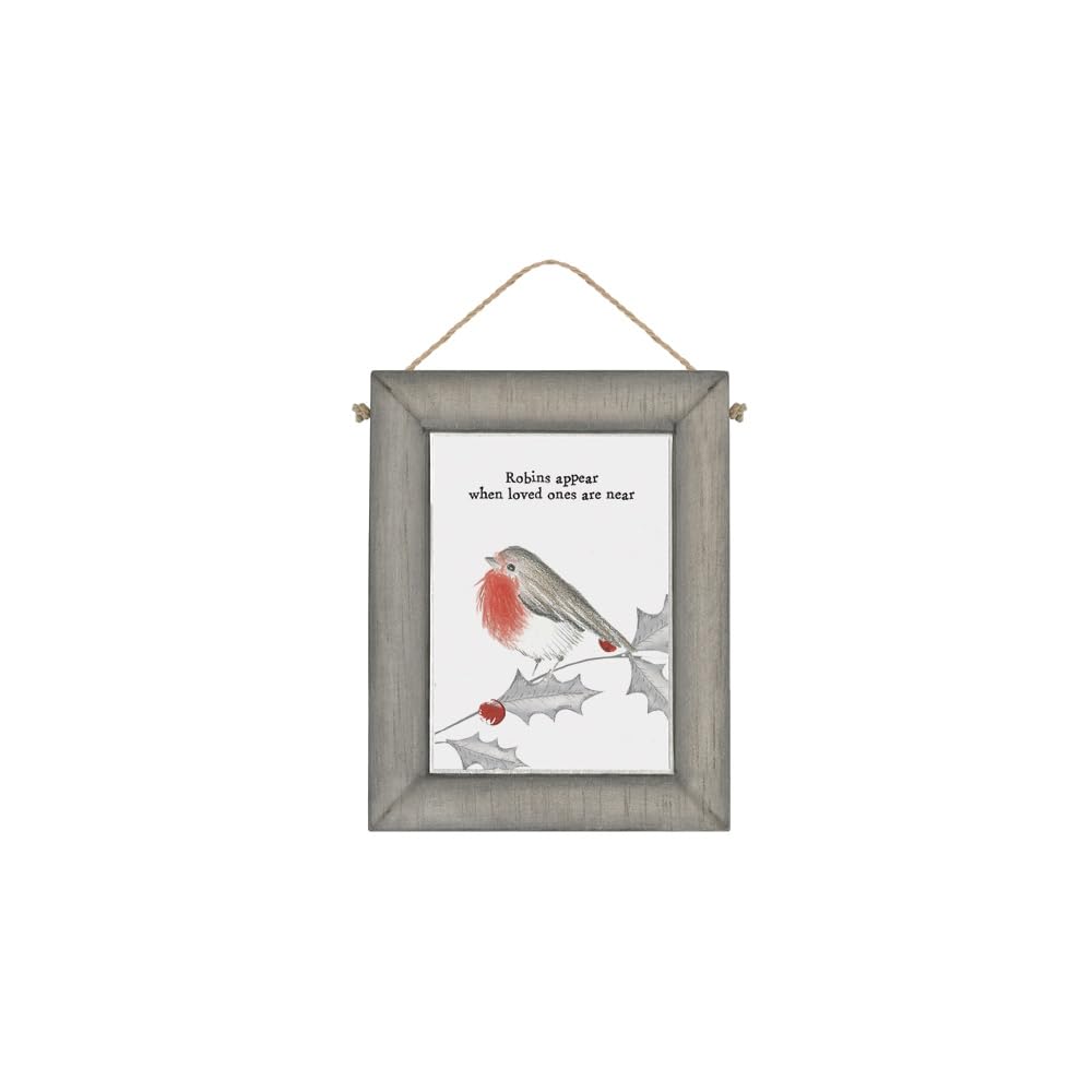 East of India Wooden Wall Plaque Bird Hanging Wall Sign Home Decor
