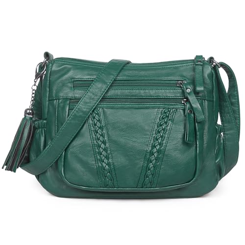 Image of VOLGANIK ROCK Crossbody Bag for Women with Tassel Ladies Soft PU leather Purses and Handbag Pocketbooks